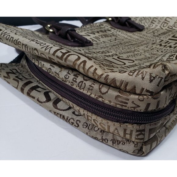 White Dove Designs Bible Bag Names of Jesus Cover Carrying Case Beige - Picture 6 of 14